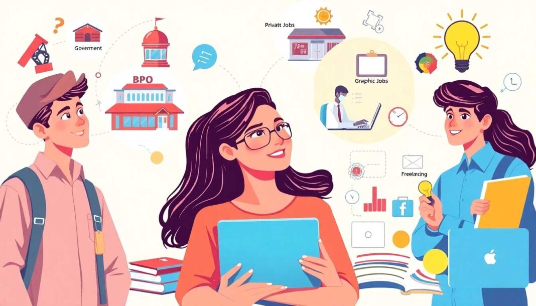 12th ke baad job options hindi